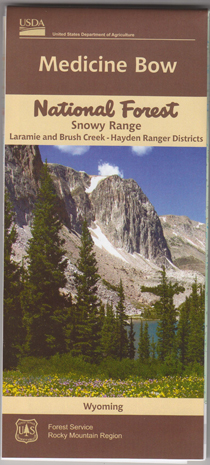 Medicine Bow National Forest Snowy Range Map