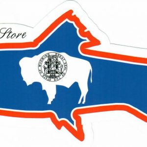 Wyoming Flag Fish Decal